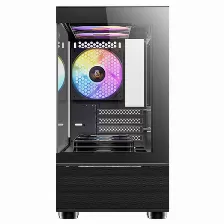 Gabinete Antec Cx200m Rbg Elite, Mini Tower, Micro Atx, Itx, 5x Ventiladores Rgb, Negro