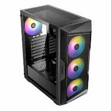 Gabinete Antec Ax61 Elite Media Torre, Ventana Cristal, 4x Ventiladores Argb, Negro