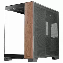 Gabinete Antec C8 Wood, Full Tower, Ventana De Vidrio, Negro/madera