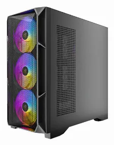 Gabinete Antec Ax-1000 Argb Midi Tower, 4x Ventiladores, Negro