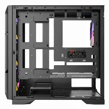Gabinete Antec Ax-1000 Argb Midi Tower, 4x Ventiladores, Negro