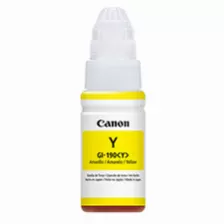 Botella De Tinta Canon Gi-190, Amarillo 70ml, Para Pixma G1100, G2100, G3100, G3102 Original