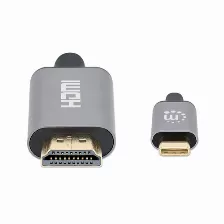 Cable Adaptador Manhattan, Mh Usb-c To Hdmi, 2m 4k@60hz
