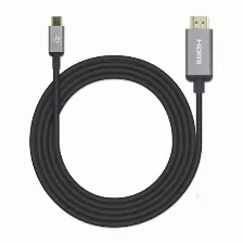 Cable Adaptador Manhattan, Mh Usb-c To Hdmi, 2m 4k@60hz