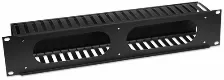 Organizador De Cables Intellinet 19pulg, 2u Tapa De Plastico, Negro