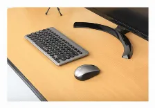 Teclado Inalámbrico Manhattan 10 M, Teclado Numérico, Negro, Plata