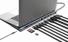 Docking Station Manhattan 190305 4k Ultra Hd, Usb 3.2 Gen 1 (3.1 Gen 1) Type-c, Hdmi 2, Usb A 2, Usb Tipo C 2