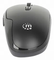 Mouse Manhattan óptico, 6 Botones, 1600 Dpi, Rf Inalámbrico, 10 M, Negro