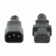 Cables De Poder Manhattan Hembra, Macho 250 V, 3 M, Negro