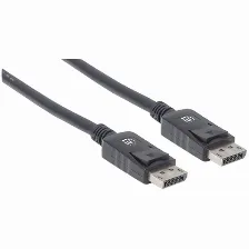 Cable Manhattan Displayport Macho A Macho, 60hz, 1.3 Metro, Negro