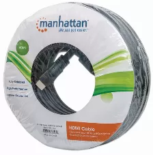 Cable Manhattan Hdmi, Hdmi Macho A Macho, 15 Metros, 4k, Blindado, Negro