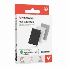 Rastreadores Y Localizadores Verbatim My Finder, Personal, Buscador, Negro, Plata, Blanco, Resistente Al Polvo, Resistente Al Agua, Ip66, 1440 H