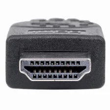 Cable Hdmi Manhattan, Hdmi Macho A Macho, 3d, 4k 30hz, Blindado, Negro, 5m