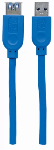 Extensor Manhattan 325394 1 M, Usb A A Usb A, Macho/hembra, 5000 Mbit/s, Azul