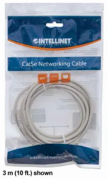 Cable De Red Intellinet Cat6, Utp, Rj-45, Cca, 2m, Gris