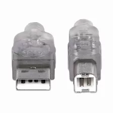 Cable Usb Manhattan Usb A A Usb B, 480 Mbit/s, Plata