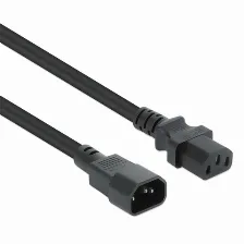 Cables De Poder Manhattan Hembra, Macho 250 V, 1 M, Negro