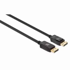 Cable Displayport Manhattan Cable Displayport 8k V1.4 Displayport 3 M, Negro