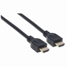 Cable Hdmi Manhattan Canal Ethernet, 5 M, 10.2 Gbit/s, 1080p, 2160p, Negro