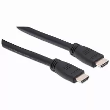 Cable Hdmi Manhattan Canal Ethernet, 10 M, 10.2 Gbit/s, 1080p, 2160p, Negro