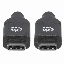 Cable Usb Manhattan, Usb-c A Usb-c, 100w, 2 Metros, Negro