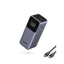 Power Bank Ugreen Nexode 12000mah, Hasta 100w, Pantalla Inteligente, 1x Usb-a, 1x Usb-c, Gris