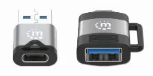 Adaptador Manhattan 356329 Negro, Gris