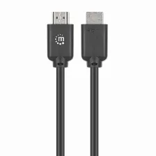 Cable Hdmi Manhattan Canal Ethernet, 7.5 M, 18 Gbit/s, 1080p, 1440p, 2160p, Negro