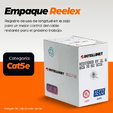 Bobina De Cable Utp Intellinet Cat 5e 305m Gris Claro