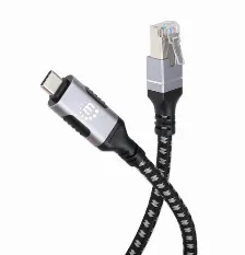 Patchcord Manhattan 394826 2 M, Negro, Plata