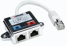 Adaptador Intellinet Rj-45, Macho - 2x Rj-45 Hembra, (504195) Plata