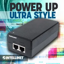 Adaptador Poe Intellinet 561235 48 V, 1.25 A, 10,100,1000 Mbit/s, Ieee 802.3, Ieee 802.3ab, Ieee 802.3af, Ieee 802.3at, Ieee 802.3u, Ieee 802.3x, 2rj-45