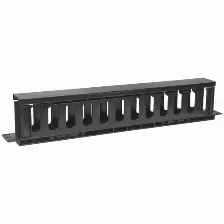 Organizador De Cables Horizontal Intellinet, 1u, 19pulg, Rj45, Plastico, Negro