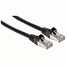 Patchcord Intellinet Cat6a, 7.5 M, S/ftp (s-stp), Negro
