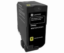 Toner Laser Lexmark / Color Amarillo / Rendimiento Estandar / 74c4sy0 / Hasta 7,000 Paginas / 5% De Cobertura / P/modelos: Cx725dhe, Cs725de, Cs720de Original
