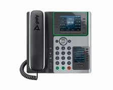 Teléfono Ip Hp Poly Terminal Con Conexión Por Cable, 8 Líneas, Negro