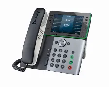 Teléfono Ip Hp Poly Terminal Con Conexión Por Cable, Poe, 12 Líneas, Negro