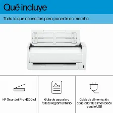 Escaner Hp Scanjet Pro Scanjet Pro 4200 S1 Resolución 600 X 600 Dpi, Escáner A Color, Azul, Blanco