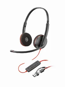 Audífonos Hp Poly Diadema, Alámbrico, Usb, Negro