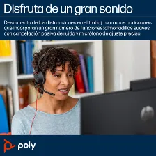 Audífonos Hp Poly Diadema, Alámbrico, 3.5 Mm, Usb, Negro
