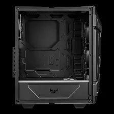 Gabinete Asus Tuf Gaming Gt301, Media Torre, Ventana De Cristal, 4x Ventiladores, Negro