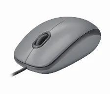 Mouse Logitech M110 Silent Optico, 3 Botones, 1000 Dpi, Interfaz Usb Tipo A, Color Gris