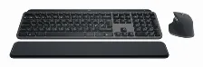 Kit Teclado Y Mouse Logitech Mx Keys Combo For Business Gen 2 Interruptor De Llave De Tijera, Retroiluminado, Inalámbrico, Usb Tipo A, 8000 Dpi, Grafito