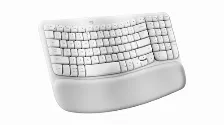 Teclado Logitech Wave Keys, Inalambrico, Bluetooth, Color Blanco