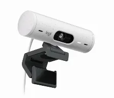 Camara Web Logitech Brio 500 4mp, Resolucion 1920 X 1080 Pixeles, Velocidad 60 Fps, Full Hd, Microfono Si, Usb-c, Color Blanco