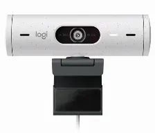 Camara Web Logitech Brio 500 4mp, Resolucion 1920 X 1080 Pixeles, Velocidad 60 Fps, Full Hd, Microfono Si, Usb-c, Color Blanco