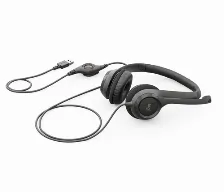 Diadema Logitech H390 Microfono/audifonos, Banda Ajustable, Control De Volumen, Usb 2.0, Negro