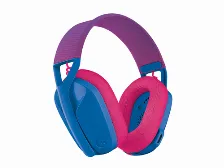 Diadema Inalambrica Logitech G435, 20-20000 Hz, Bluetooth, Color Lila/azul, 18 Horas De Bateria, Cojinetes, (981-001061)