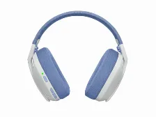 Diadema Inalambrica Logitech G435, 20-20000 Hz, Bluetooth, Color Blanco/azul, 18 Horas De Bateria, Cojinetes, (981-001073)