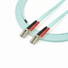 Cable Startech.com 3 M, Fibra Om3, Lc, Lc, 100 Gbit/s, Turquesa